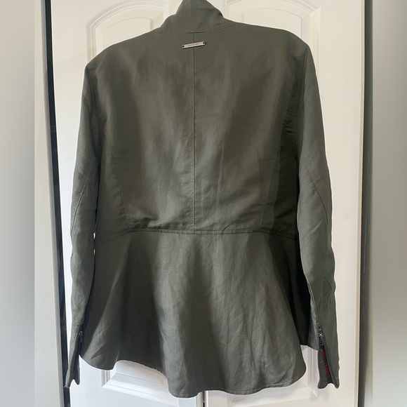 Peace Love World linen army green utility jacket - Picture 11 of 12